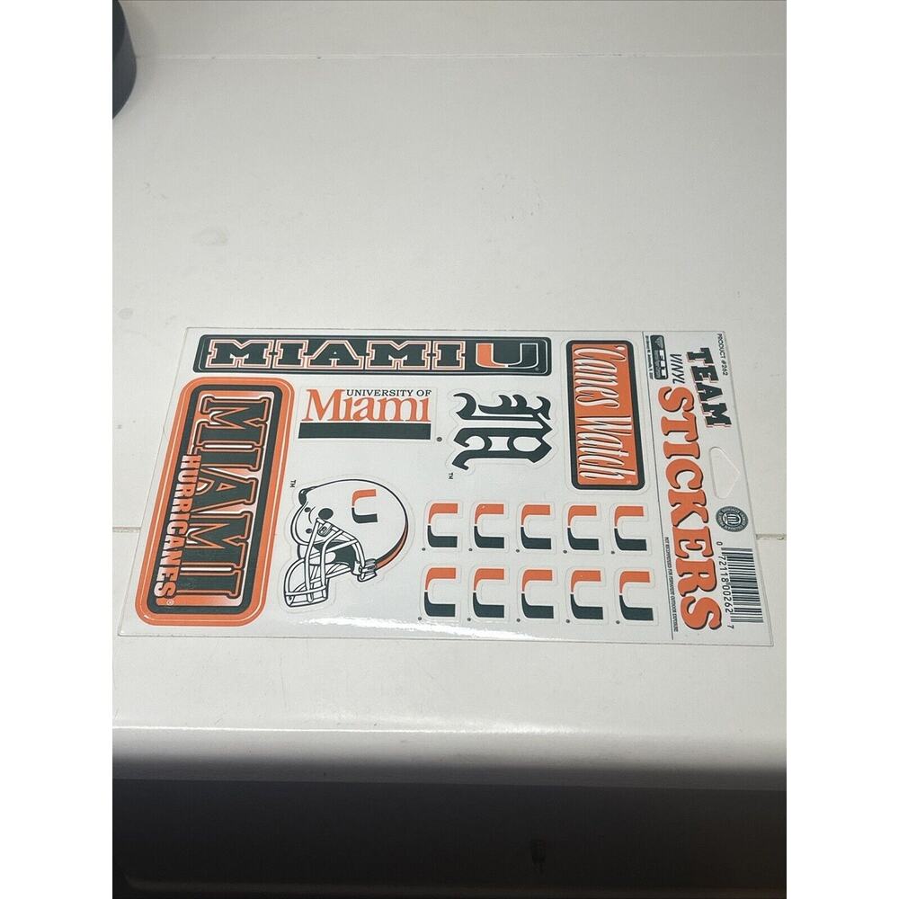 Miami Hurricanes Westrick Paper Company Team‎ Vinyl Stickers - Picture 2 of 3